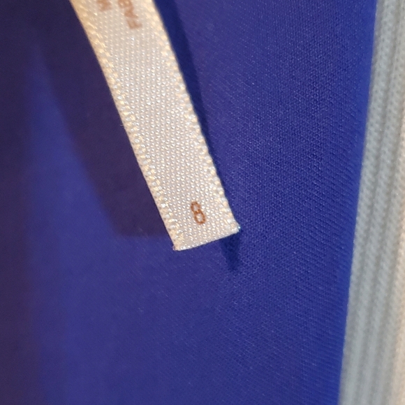 Free People lace mini dress cobalt blue cotton blend size 8 - Picture 9 of 10